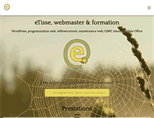 Tablet Screenshot of etisse.ch